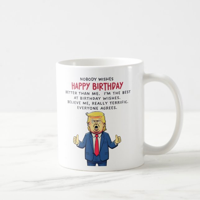 Donald Trump Birthday Card Kaffemugg (Höger)