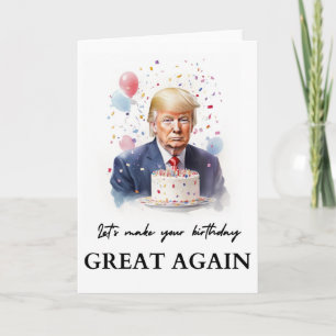 Donald Trump Birthday Card Kort