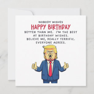Donald Trump Birthday Card Kort