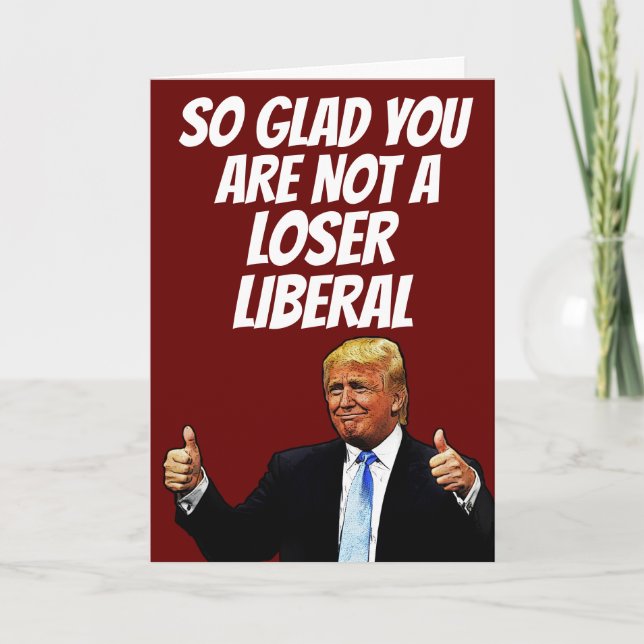 DONALD TRUMP BIRTHDAY FUNNY GREETING Card Kort (Framsida)