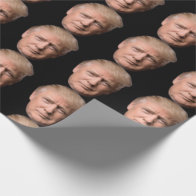 DONALD TRUMP BIRTHDAY TILLFÄLLEN WRAPPPPING PAPPER PRESENTPAPPER (Hörn)