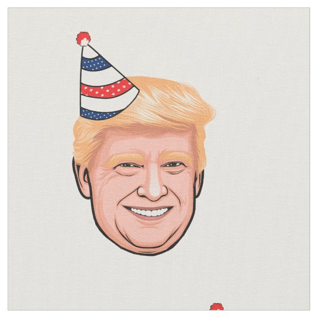 DONALD TRUMP BIRTHDAY TYG (Närbild)
