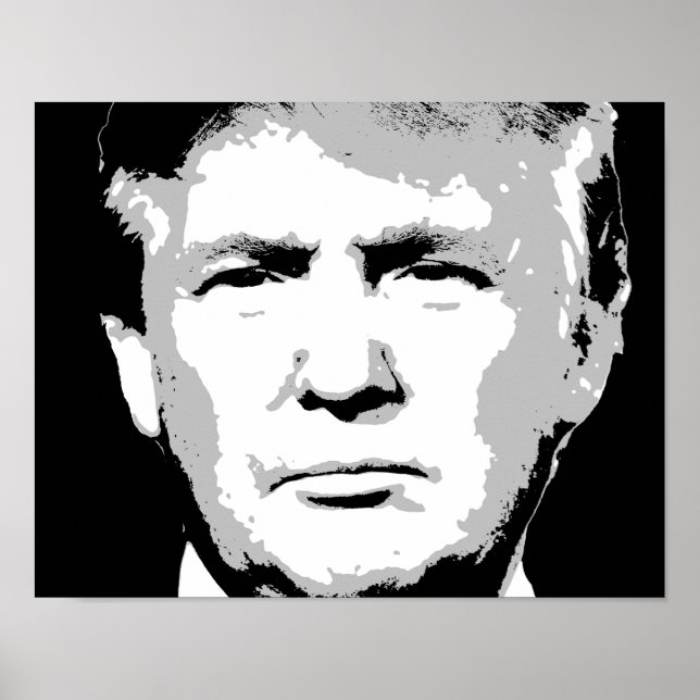 DONALD TRUMP BLOCK DESIGN POSTER (Framsidan)