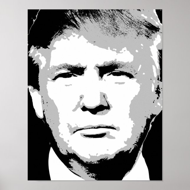 DONALD TRUMP BLOCK DESIGN POSTER (Framsidan)