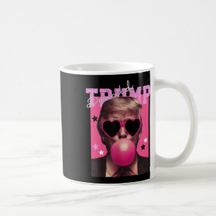 Donald Trump Blowing Bubble Gum Rosa Sungles Trump Kaffemugg
