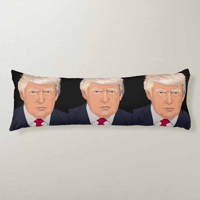 DONALD TRUMP BODY PILLOW REVERSIBLE KROPPSKUDDE (Framsidan)