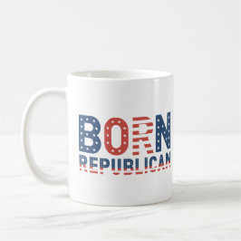 Donald Trump "Born Republican" Kaffemugg