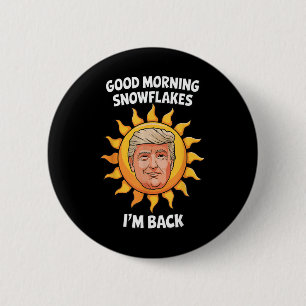 Donald Trump Bra Morgon Snöflingor Im Back 45 47 Knapp