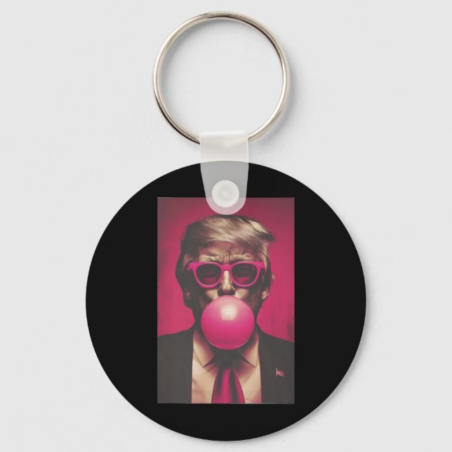 Donald Trump Bubble Gum 2024 Nyckelring (Framsida)