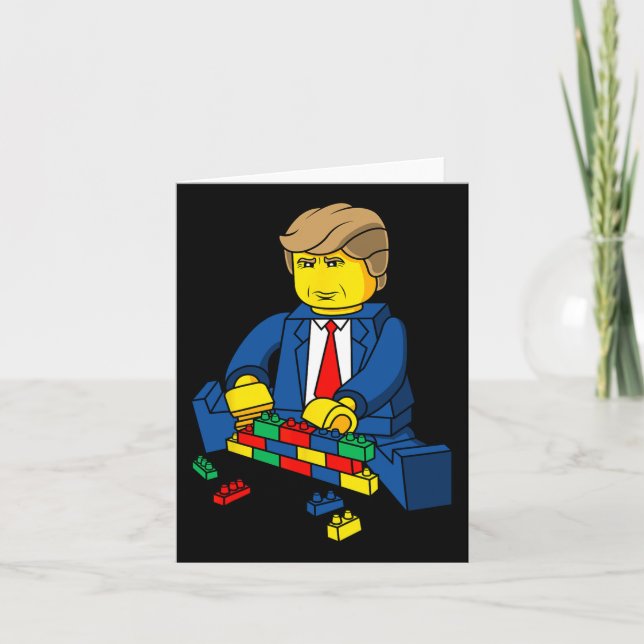 Donald Trump Bygg En Mur T  Kort (Framsida)