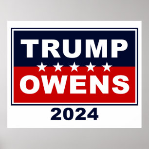 Donald Trump & Candace Owens 2024 USA:s president Poster