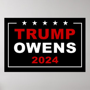 Donald Trump & Candace Owens 2024 USA Val Poster