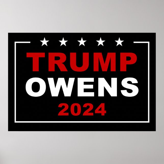 Donald Trump & Candace Owens 2024 USA Val Poster (Framsidan)