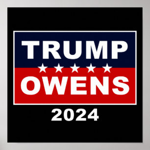 Donald Trump & Candace Owens 2024 USA Val Poster