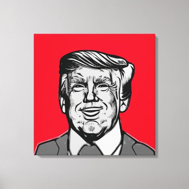 DONALD TRUMP CANVASTRYCK (Framsida)