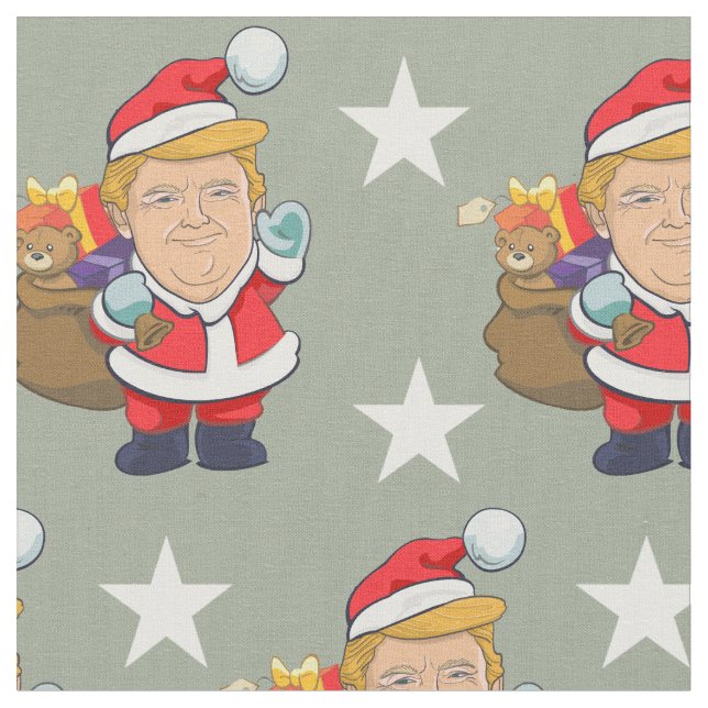 Donald Trump Cheerful Santa| Jul Tyg (Närbild)