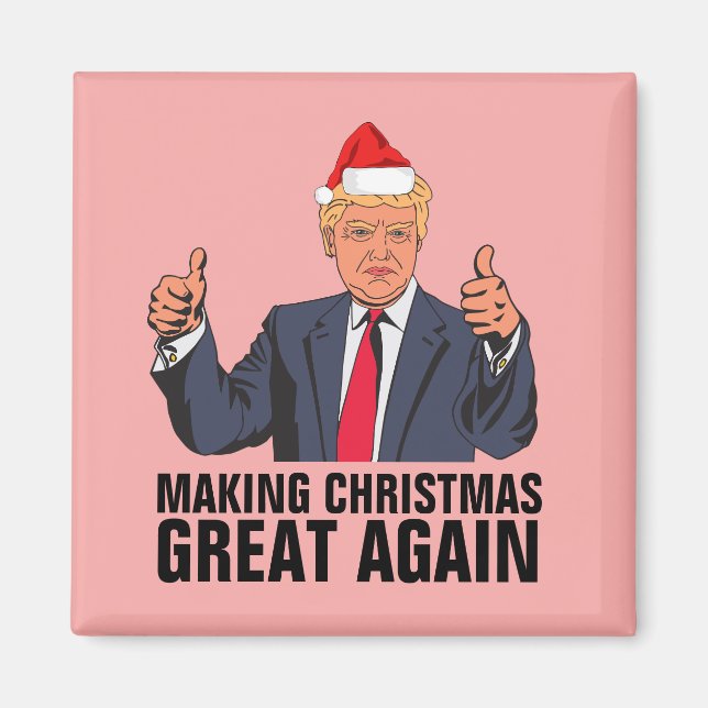 DONALD TRUMP CHRISTMAS MAGNETS MAGNET (Framsidan)