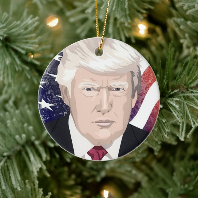 DONALD TRUMP CHRISTMAS ORNAMENT (Träd)