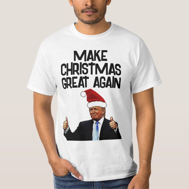 DONALD TRUMP CHRISTMAS UNDERBAR IGEN T-SHIRTS (Framsida)