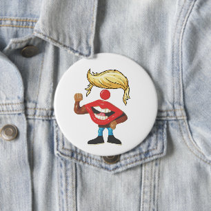 Donald Trump Clown Ansikte Knapp
