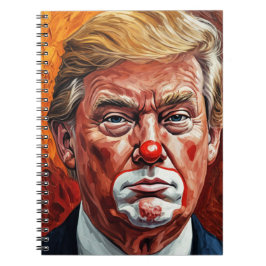 donald trump clown  anteckningsbok