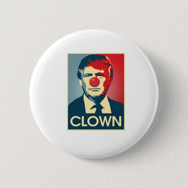 Donald Trump CLOWN -- Anti-Trumf 2016 - Knapp (Framsida)