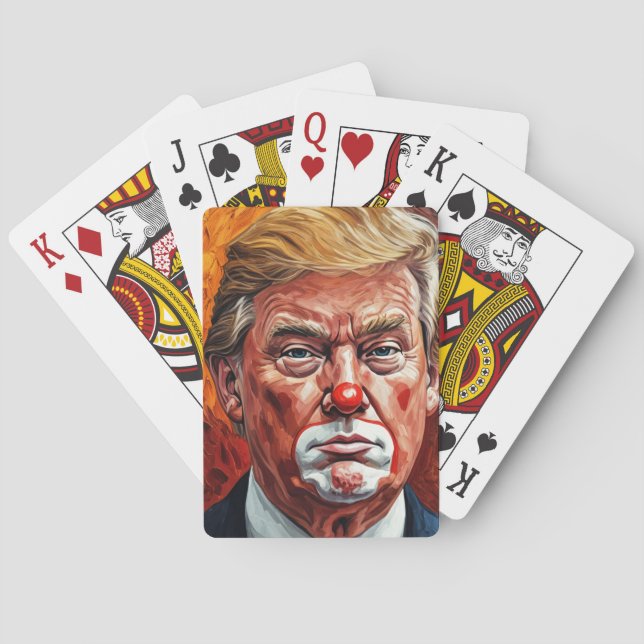 donald trump clown  casinokort (Baksidan)