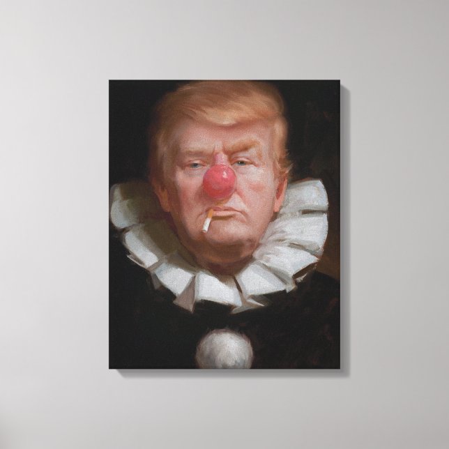 Donald Trump Clown Painting av Tony Pro Canvastryck (Framsida)