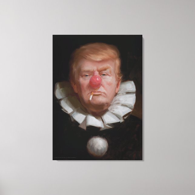 Donald Trump Clown Painting av Tony Pro Canvastryck (Framsida)