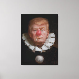 Donald Trump clownmålning av Pro Tony Canvastryck
