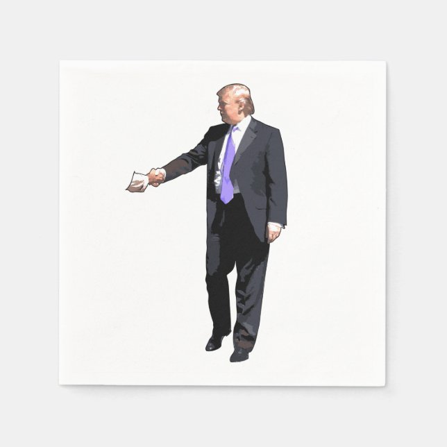 Donald Trump Cocktail Napkins Pappersservett (Framsidan)