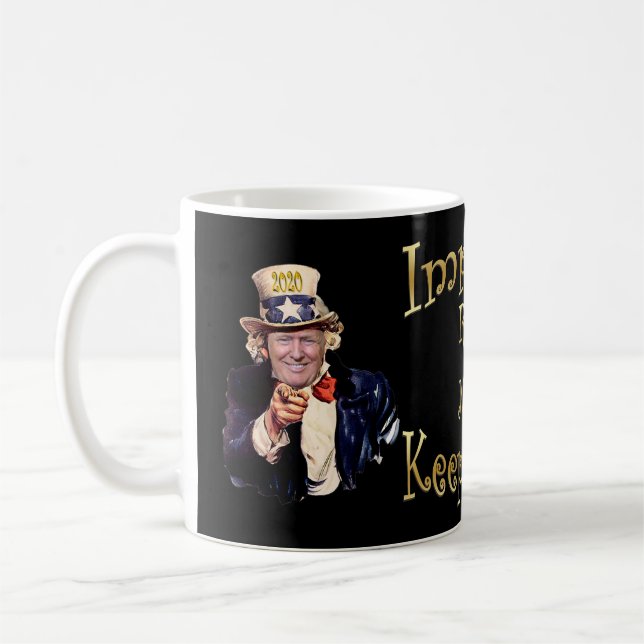 Donald Trump ~ Commemorative Mugg ~ 11/3/2020 ~ (Vänster)