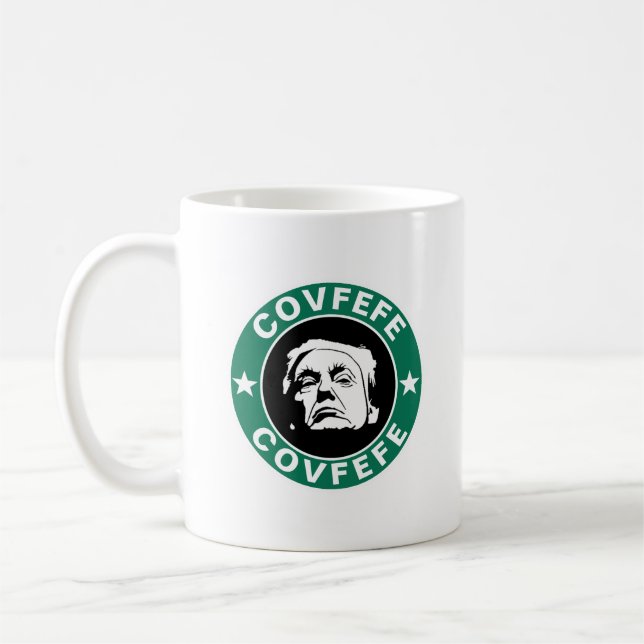 Donald Trump Covfefe   Kaffemugg (Vänster)