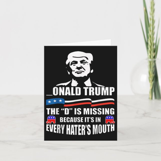 Donald Trump D saknar Trump Supporter Kort (Framsida)