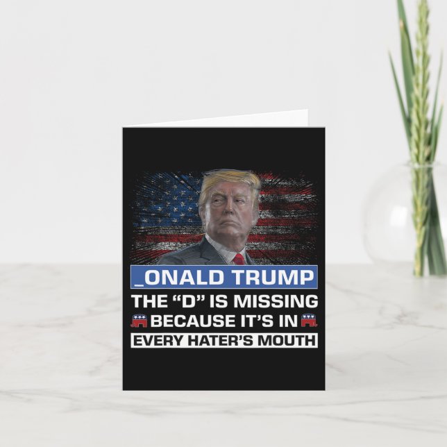 Donald Trump D saknas Trump-supporter _ona Kort (Framsida)