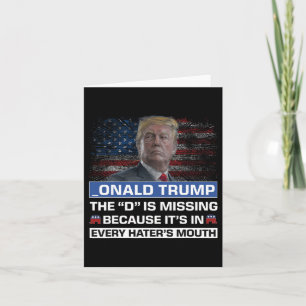 Donald Trump D saknas Trump-supporter _ona Kort