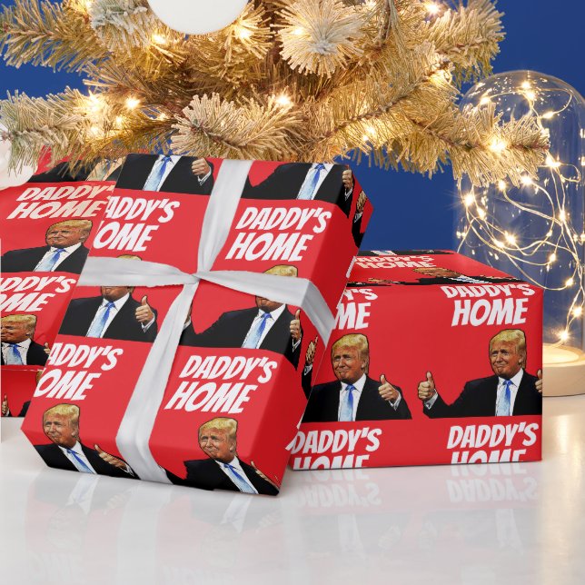 DONALD TRUMP DADDY'S HOME CHRISTMAS PRESENTPAPPER (Helgdagar)