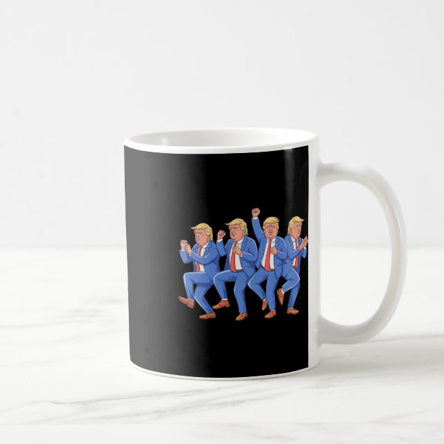 Donald Trump Dance 4:e juli Trump 2025 Kaffemugg (Höger)