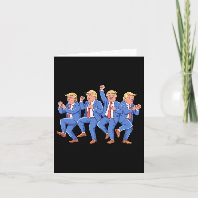 Donald Trump Dance 4:e juli Trump 2025 Kort (Framsida)