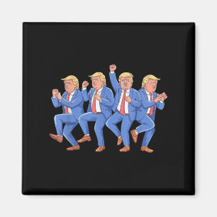 Donald Trump Dance 4:e juli Trump 2025 Magnet