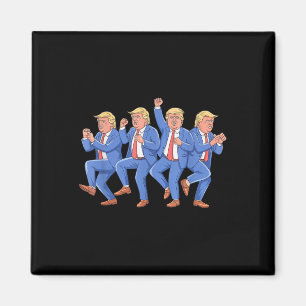 Donald Trump Dance 4:e juli Trump 2025 Magnet