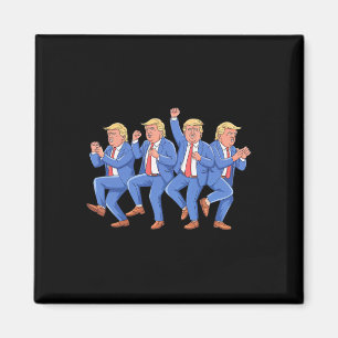 Donald Trump Dance 4:e juli Trump 2025 Magnet