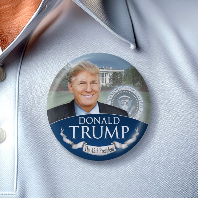 Donald Trump den 45:e presidenten Photo White Hous Knapp (Trump 45th President)