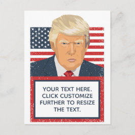 Donald Trump din egen text Vykort