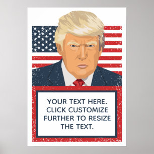 Donald Trump din egen textpolitik Poster