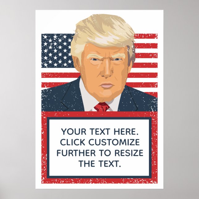 Donald Trump din egen textpolitik Poster (Framsidan)