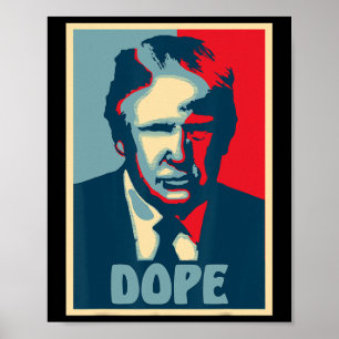 Donald Trump Drogval Val Självskriven President Us Poster