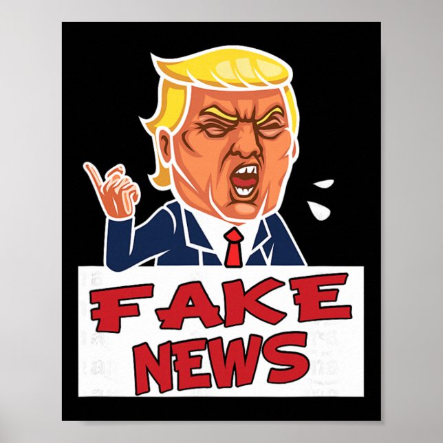 Donald Trump Du Är Fake News  Poster (Framsidan)