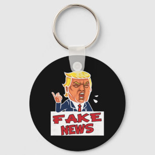 Donald Trump Du Är Falska Nyheter Nyckelring
