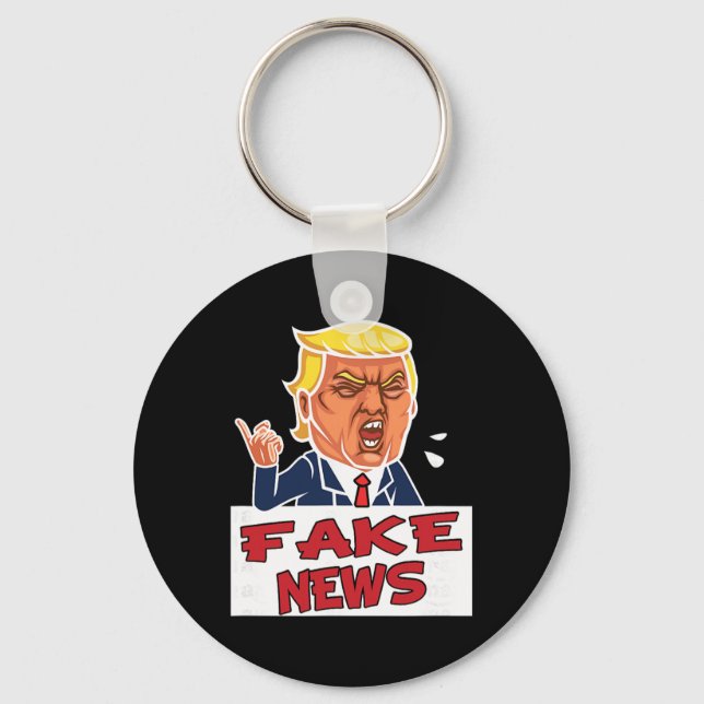 Donald Trump Du Är Falska Nyheter  Nyckelring (Framsida)